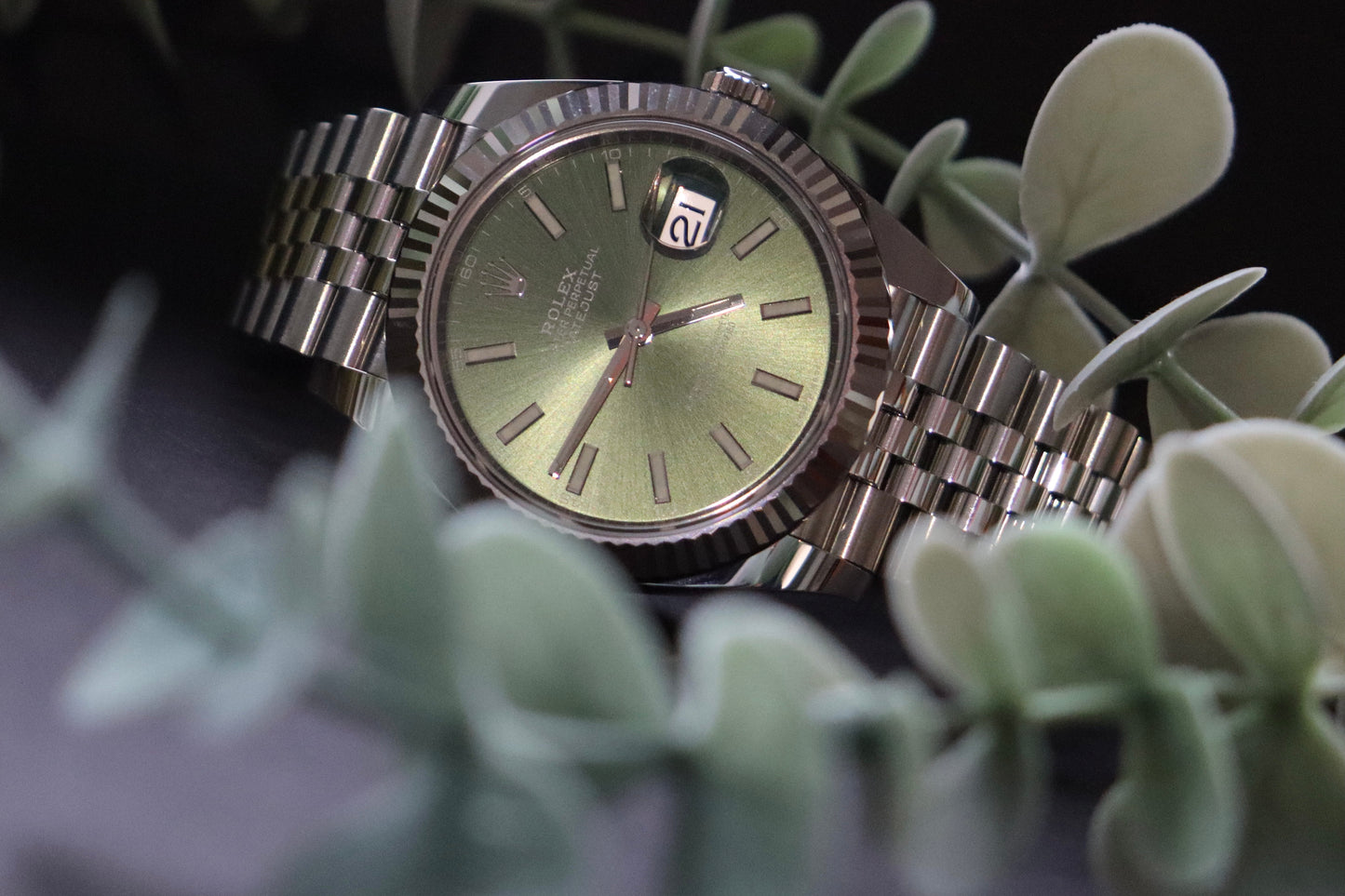 Datejust Mint Green 41mm | March 2023, Brand New, Jubilee, Fluted